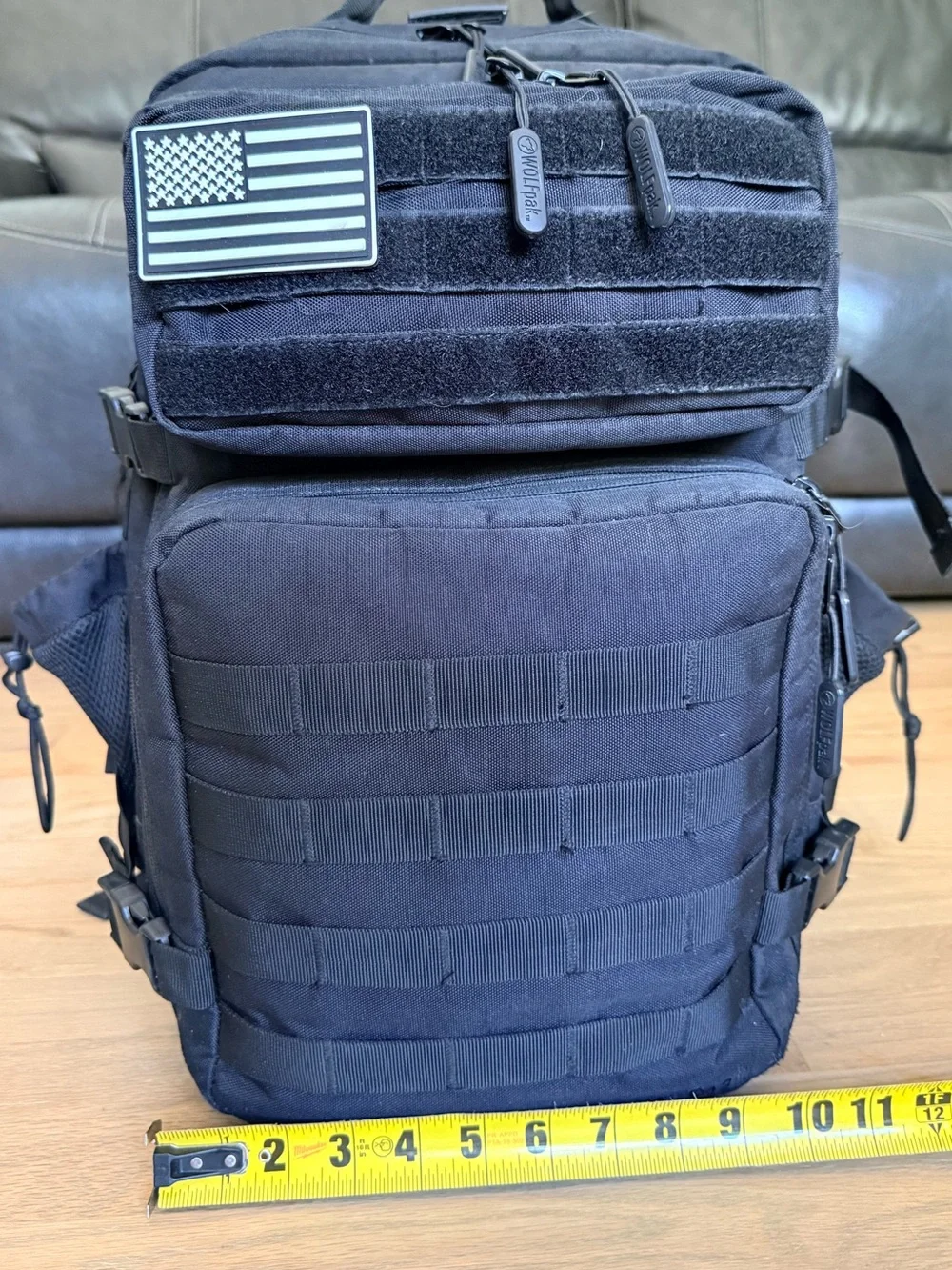 Wolfpak 45L Alpha Black Tactical Backpack Meal Management